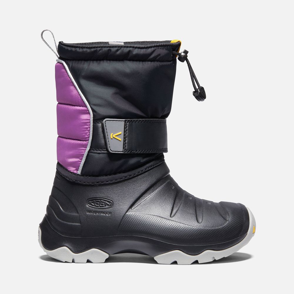 Bottes de Neige Keen Enfant Noir/Violette | Lumi Ii Waterproof | RBPQC-0942